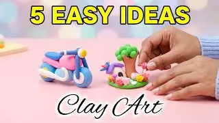 5 Easy Clay Art IDEAS💡| Super Clay Craft 