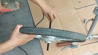 DIY E-Bike Conversion Kit Install | Turn Any Bicycle into Electric (20 Inch Wheel) | Creative TOP