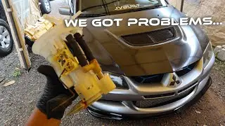 Evo 8 gets a New Fuel Pump Housing then this happen...