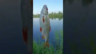 крупная плотва на неизвестном водоеме #рыбалка #fishing #russianfishing
