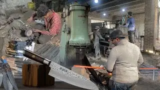 The Incredible Process of Making Damascus Steel Chef&rsquo;s Knives In The Factory | How It&rsquo;s Made