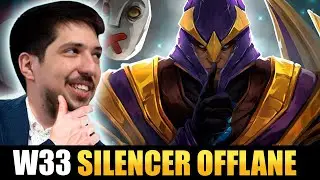 How W33 really plays Silencer Offlane 🤐