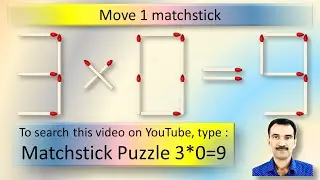 Matchstick Puzzle 3*0=9