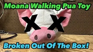 Brand New & Broken! Disney Moana Walk & Snort Pua Stuffed Animal - Damaged Wire And Circuit Board.
