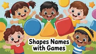 Shapes Names with Games | Fun Shape Learning for Kids