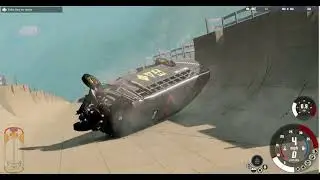 Destruição de Dansworth C1500 em mega rampa BeamNG.Drive