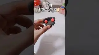 Diy Mini Sofa 🤌🏻🌸#shorts #viralshort #miniature #trending #song #music #bollywood