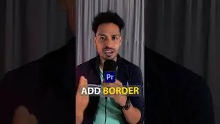 Add video Border in premiere pro #shorts