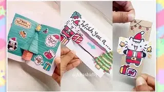 Paper craft 🌸| EASY CARD FOR CHRISTMAS | DIY TUTORIAL | Compilation video.✨⛄🎄