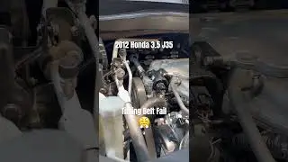 Honda J35 series 3.5 timing belt fail!