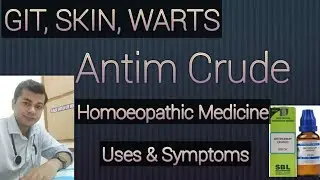 ANTIMONIUM CRUDAM!Antim crude 30 homeopathic medicine uses! 200! 1M! Gas, Skin, Headache, IBS!