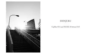 Walk with me around Shinjuku! (Fujifilm/SIGMA Lens/BnW Street Photography/Lofi/Chilling/Relax)