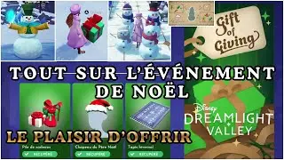 Disney Dreamlight Valley - L'Evénement de Noël 🎁 Le Plaisir D'offrir - 5 Missions -Bonhomme de neige