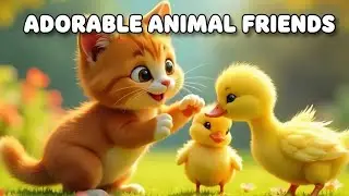 Cute Cat & Duck Friendship 💛 | Most Adorable Animal Video&rdquo;&ldquo;Heart Touching Animal Friendship 🥰 |🐈🦆🪿