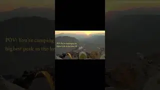 Best campsite in California? #shorts #mtwhitney #sunset #hiking #camping #california #cinematic