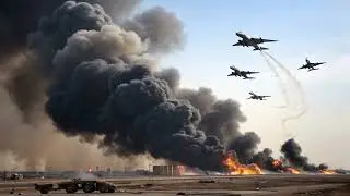 Finally Unveiled! Israeli Air Force Shock: 200 Fighter Jets Bomb Iranian Military Base to Rubble!