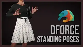 Using dForce for Standing Poses - Daz Studio