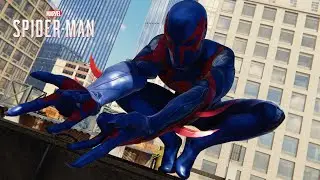 Spider-Man PS4 - 2099 Black Suit Free Roam Gameplay