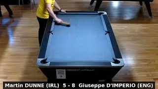 Euro 8 Ball | Martin DUNNE (IRL) vs Giuseppe D'IMPERIO (ENG)