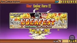 The Battle Cats UBERFEST rare ticket opening