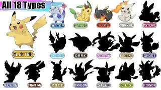 All 18 Types Pikachu | Pok&eacute;mon Type Swap Animation | Max S