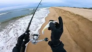 Fishing the Beach Troughs - Late Season Montauk Surf Fishing