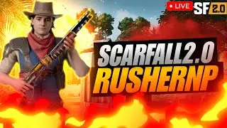 ScarFall 2.0 LIVE 🔴 | Custom Room + Rush Gameplay | RUSHERNP