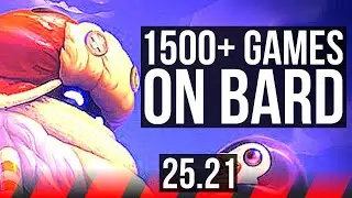 BARD vs YASUO (TOP) | 1500+ games | EUW Master | 25.21