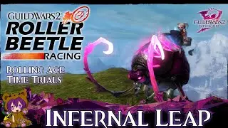 GW2 Roller Beetle Time Trial / Rolling Ace: Infernal Leap | Mount Maelstrom Gold Adventure achievmnt