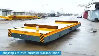 Large Deck, Heavy Load｜20T Trackless Transfer Cart Live Demo