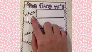 Understanding the Gospel Texts: 5W Chart Introduction