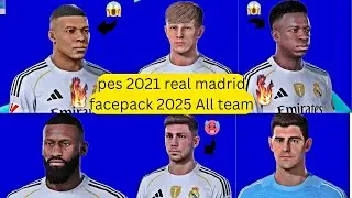 pes 2021 real madrid facepack 2025 All team High Texture