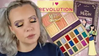I HEART REVOLUTION MULAN PALETTE x  Disney  Review & Swatches | Clare Walch