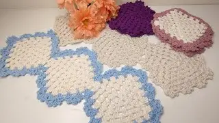 Centrinho de mesa Salete simples e f&aacute;cil🌺🌺🌺