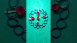 👍nice wall hanging flawar decuretion make with paper#how to make wall hanging flawar🌹