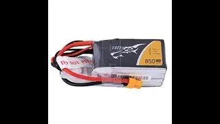 Tattu 14 8V 4S 75C 850mAh LiPo com XT30