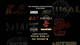 Highest Impact Action Movies of the Decade | South Cinema vs Bollywood Clash#ytshorts #shorts #short