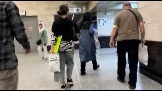 Walking Through Tehran Metro 🚇 | No Talking, Just City Sounds