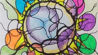 art therapy neuro video for relaxation and music for sleep hang /   @Arttherapy-neuro   #neurons