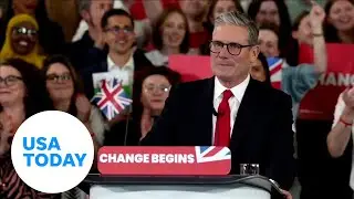 New UK Prime Minister Keir Starmer celebrates historic election win | USA TODAY