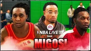 Migos Exclusive Gameplay 4KHD! All Migos are Playable in NBA Live 19!!!
