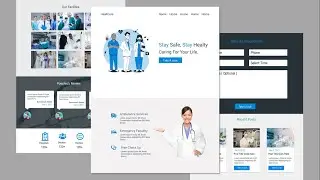 Complete Responsive Hospital Website Design [ HTML - CSS - JS - JQUERY - BOOTSTRAP ] Step By Step