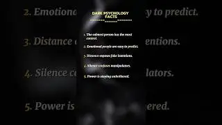 Dark Psychology Facts That Control Minds#DarkPsychology #PsychologyFacts #MindControl