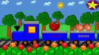 Vegetable Train | Learn Vegetables | Vegetable Rhymes