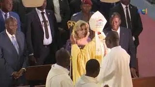 Rencontre des évêques de Côte d'Ivoire et du Président de la République Alassane Ouattara.