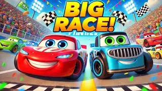 Racing Cars Adventure | Who Wins the Big Race? | Bedtime Story in English for Kids.
