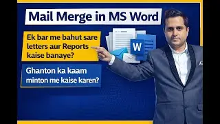 Mail Merge in MS Word.
