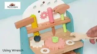 Mini Wooden Tool Bench Set