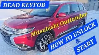 HOW TO START Mitsubishi Outlander When Your KeyFob Battery Is Dead (2014-2022)With Push Button Start