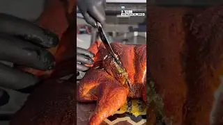 This Turkey Just Took a Butter Bath #foodshorts #food #foodfacts #bbq #juicy #shorts